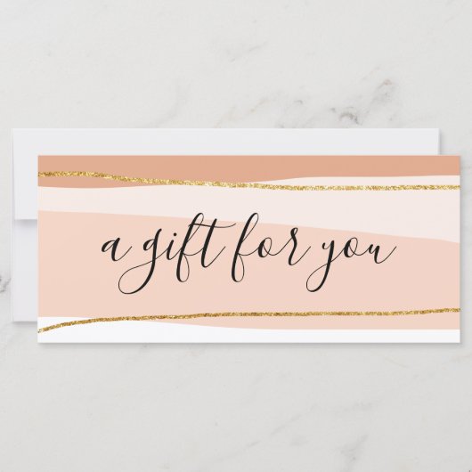 Elegant minimaal abstract goudglitter (Voorkant)