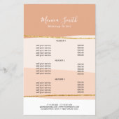 Elegant minimaal abstract goudglitter flyer (Voorkant)