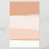 Elegant minimaal abstract goudglitter flyer (Achterkant)