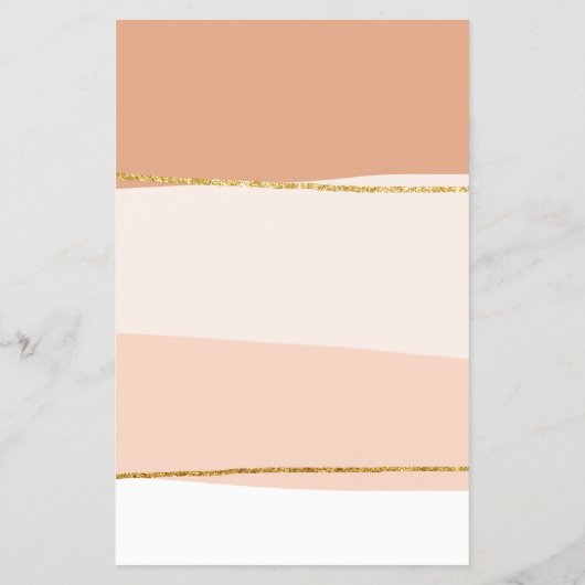 Elegant minimaal abstract goudglitter flyer (Achterkant)