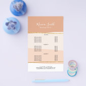 Elegant minimaal abstract goudglitter flyer (Enkel)