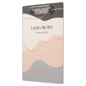 Elegant minimaal abstract roos goudglitter klembord (Links)