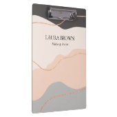 Elegant minimaal abstract roos goudglitter klembord (Rechts)