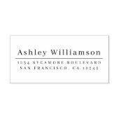 Elegant minimaal adres voor grafische weergave rubberstempel (Afrduk)