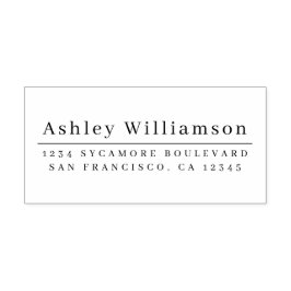 Elegant minimaal adres voor grafische weergave  zelfinktende stempel