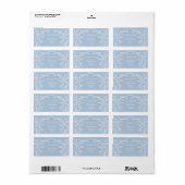 Elegant Minimaal Adreslabel Etiket (Full Sheet)