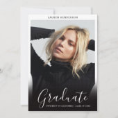 Elegant minimaal Afstuderen Afstuderen Aankondiging (Voorkant)