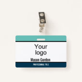 Elegant, minimaal badge (Voorkant met clip)