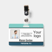 Elegant, minimaal badge (Front with Clip)