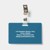 Elegant, minimaal badge (Achterkant met clip)