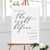 Elegant minimaal De avond voor repetitie welkom Poster