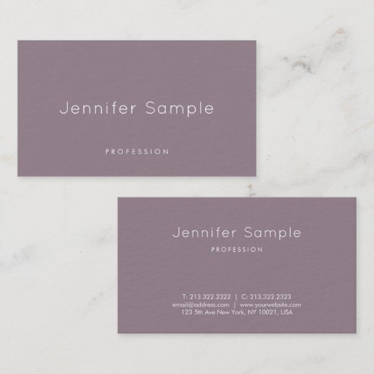 Elegant minimaal design modern, luxe rendy visitekaartje (Voorkant / Achterkant)