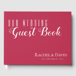 Elegant minimaal die ze gelukkig leefden na het hu gastenboek