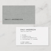 ELEGANT MINIMAAL EENVOUDIGE LICHTGELEIDE BRANDSTOF VISITEKAARTJE (Voorkant / Achterkant)