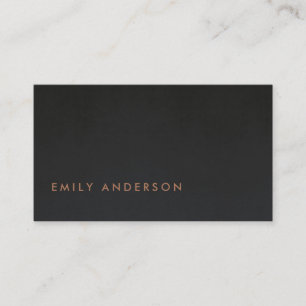 ELEGANT MINIMAAL EENVOUDIGE ZWARTE FOLIE BLUSH PIN VISITEKAARTJE