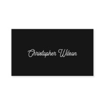 Elegant minimaal effen zwart