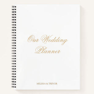 Elegant Minimaal Forms Script Onze Trouwplanner Notitieboek