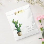 Elegant minimaal gebotteld Cactus groen afvalwater Bedankzakje (Gezegeld)