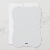 Elegant minimaal grijs kerstWenskaart Feestdagenkaart (Achterkant)