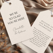 Elegant, minimaal, handschrift, beige Gift Label Cadeaulabel