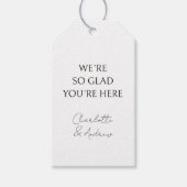 Elegant, minimaal, handschrift, wit Gift Label Cadeaulabel (Voorkant)