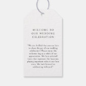 Elegant, minimaal, handschrift, wit Gift Label Cadeaulabel (Achterkant)