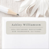 Elegant minimaal logo voor grijs retouradres etiket (Insitu)