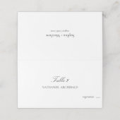 Elegant & Minimaal met Keuze Menu Bruiloft (Buitenkant ongevouwen)