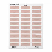 Elegant Minimaal Modern Huwelijk Retourlabel Etiket (Full Sheet)