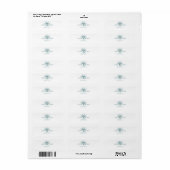 Elegant Minimaal Modern Huwelijk Retourlabel Etiket (Full Sheet)