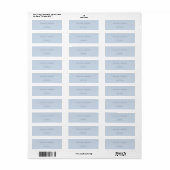 Elegant Minimaal Modern Trouw Retourlabel Etiket (Full Sheet)