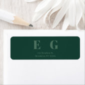 Elegant Minimaal Modern Trouwretourlabel Etiket (Insitu)