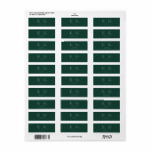Elegant Minimaal Modern Trouwretourlabel Etiket (Full Sheet)