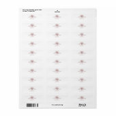 Elegant Minimaal Modern Trouwretourlabel Etiket (Full Sheet)