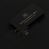 Elegant Minimaal Monogram Logo OG Professional Visitekaartje