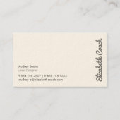 Elegant minimaal professioneel Visitekaartje (Voorkant)