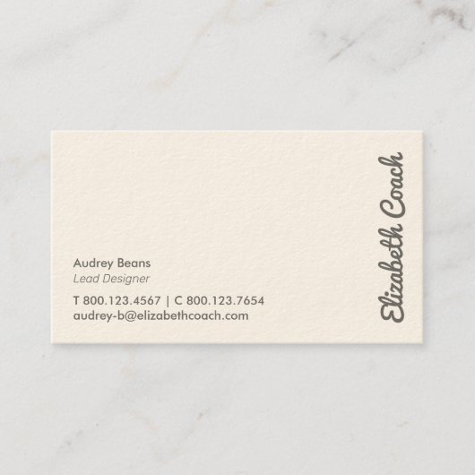 Elegant minimaal professioneel Visitekaartje (Voorkant)