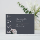 Elegant minimaal RSVP kaartje (Staand voorkant)