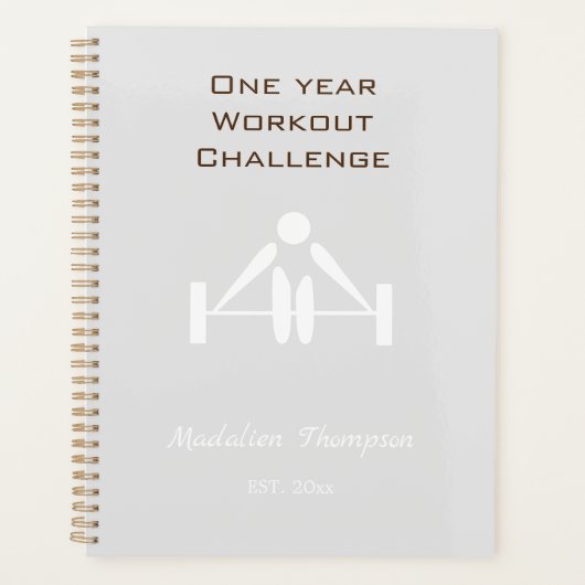 Elegant, minimaal stijlvol design, blauw design planner (Voorkant)