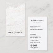 ELEGANT MINIMAAL STONE TEXTURE MODERN PROFESSIONAL VISITEKAARTJE (Voorkant / Achterkant)