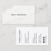 ELEGANT MINIMAAL STONE TEXTURE MODERN PROFESSIONAL VISITEKAARTJE (Voorkant / Achterkant)