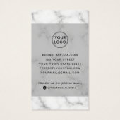 Elegant minimaal visitekaartje voor sociale media (Achterkant)