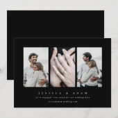 Elegant Minimal 3 Aankondiging van het Foto Verlov (Voorkant / Achterkant)