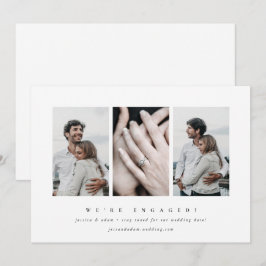 Elegant Minimal 3 Aankondiging van het Foto Verlov