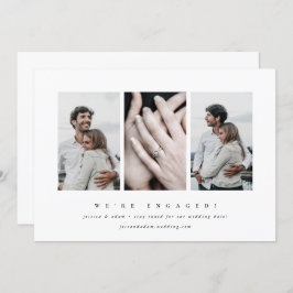 Elegant Minimal 3 Aankondiging van het Foto Verlov