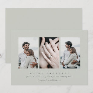 Elegant Minimal 3 Aankondiging van het Foto Verlov