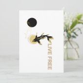 Elegant Minimal Art Wenskaart: Zwart en Goud Feestdagenkaart (Staand voorkant)