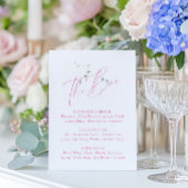 Elegant Minimal Blush Pink Vrijgezellenfeest Bar M