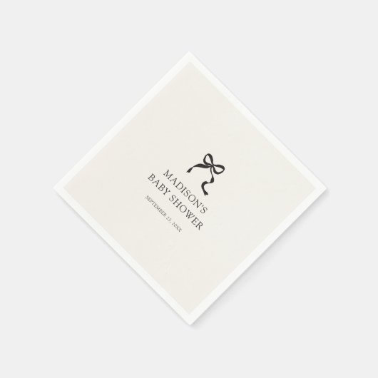 Elegant minimal boog Baby shower Servet (Hoek)