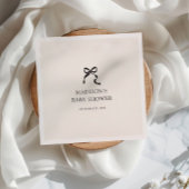 Elegant minimal boog Baby shower Servet